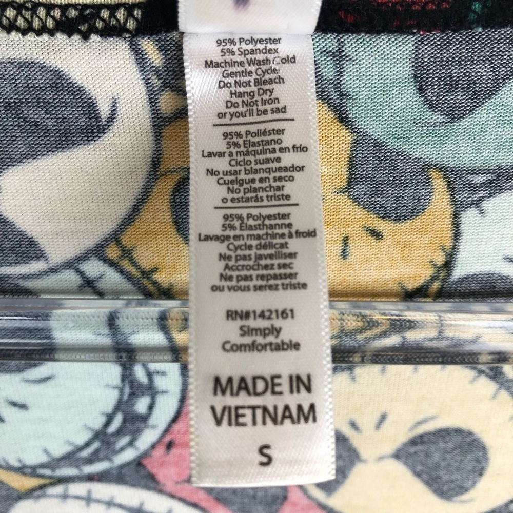 LulaRoe Jack Skellington tunic top size: S - Picture 8 of 8